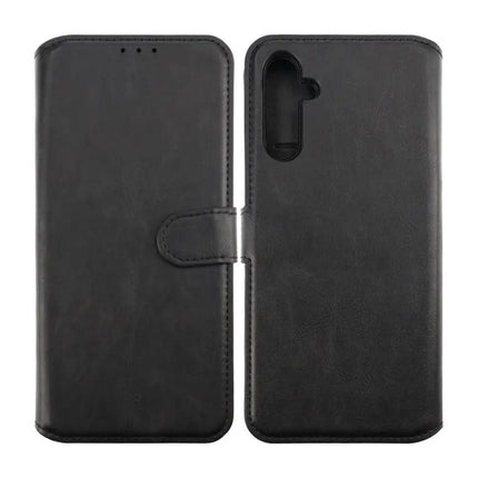 Compatible with Samsung Galaxy A54 5G Magnetic Wallet Case Black Compatible.
