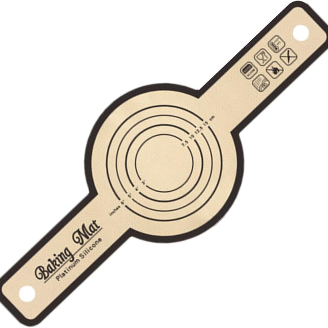 Silicone Dough Mat with Precise Scale Foldable Bread Rolling Kneading Baking Mat.
