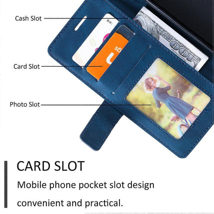 Case Compatible with iPhone 11 Leather Magnetic Folio Case with Card Holder Compatible with iPhone 11- Perfect Blue-max Blue.