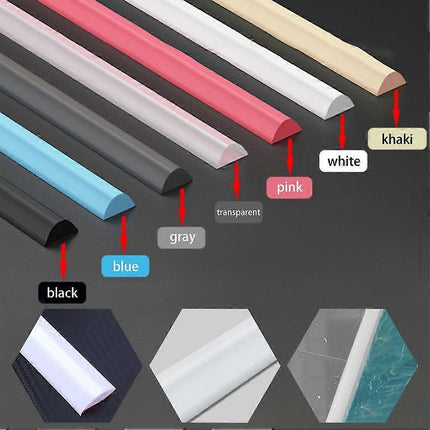 Shower Barrier Water Barrier 200cm Bendable Gray Compatible with Most Brands.