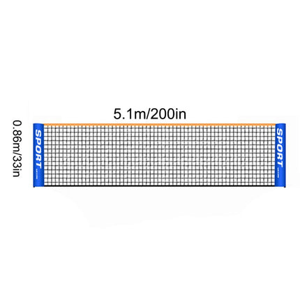Portable Badminton Net Replacement for Outdoor Sports Training 3/4/5/6M x 3.1M.