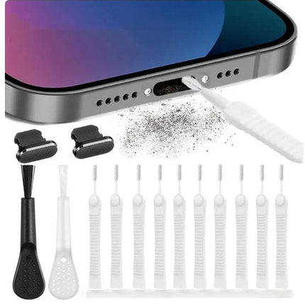 Compatible with iPhone Mobile Phone Charging Port Dust Plug Cleaning Kit.
