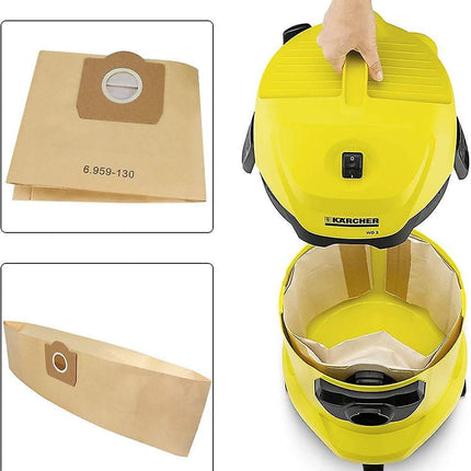 10-pack vacuum cleaner bags for Karcher 6.959-130.0 filter bags A 2201/2204/2504.