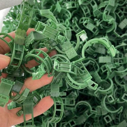 100/200/300pcs Plant Support Clips, Plant Clamps for Climbing Plants, Grafting Tools Upright Plant Growing Reusable (Green/White) Green Green 200pcs Green 200pcs.