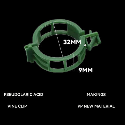 100/200/300pcs Plant Support Clips, Plant Clamps for Climbing Plants, Grafting Tools Upright Plant Growing Reusable (Green/White) Green Green 200pcs Green 200pcs.