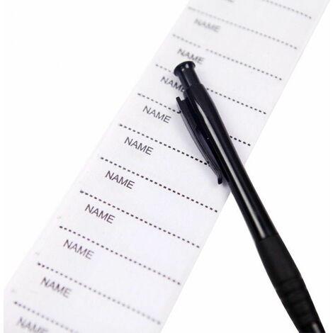 200 pcs iron-on labels woven labels Name labels with names to write labels School name labels, white，Fonepro.