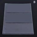10 pcs/1 pc 3-compartment loose leaf banknote album page collector holder 1pc 3-slot 80x177mm.
