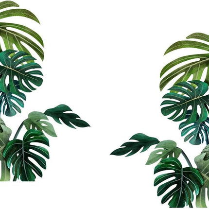 Tropical Green Plant Wall Sticker DIY Decorative Sticker for Home.