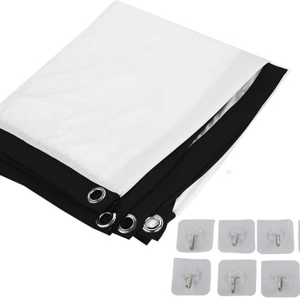 Portable 100 Inch 16:9 Projector Screen Foldable Home Theater Indoor Outdoor Movie Screen.