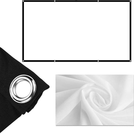 Portable 100 Inch 16:9 Projector Screen Foldable Home Theater Indoor Outdoor Movie Screen.