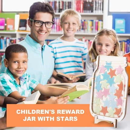 Star Reward Jar and Dinosaur Reward Board with Positive Behavior Chart for Classroom Management.