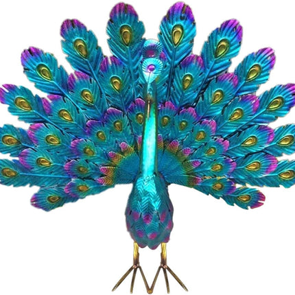 Metal Peacock Garden Decoration Weatherproof Outdoor Figurine.