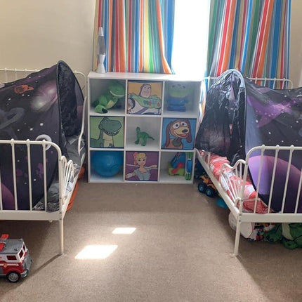 Bed Tent for Kids, Space Tent for Boys, Pop Up Play Tent.