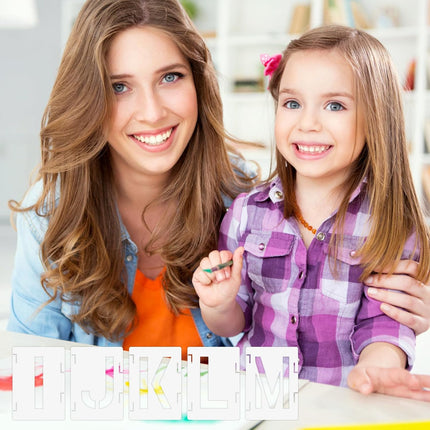 Alphabet Stencils for Capital Letters and Numbers.