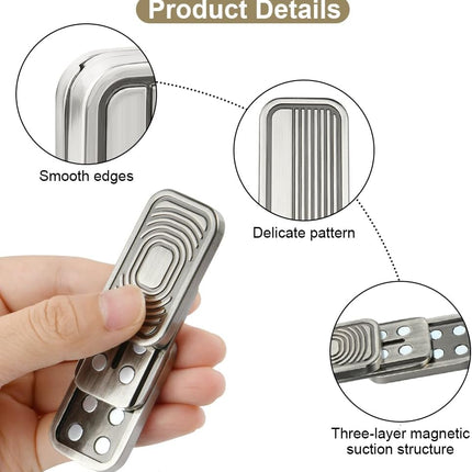 Metal Fidget Slider Toy, EDC Fidget Toy for Adults, Stress Relief for Anxiety.