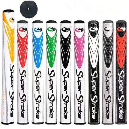 Golf Sport Super Putter Grip, Ultra Thin, Medium Thin, Thick, Black Red, 2 Pack.