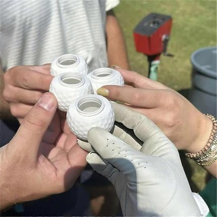 Golf Ball Shot Glasses 3-Pack, Perfect Gift for Golf Enthusiasts.