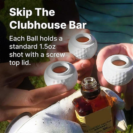 Golf Ball Shot Glasses 3-Pack, Perfect Gift for Golf Enthusiasts.