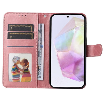 Compatible with Samsung A56 5G Compatible PU Leather Wallet Case Pink.