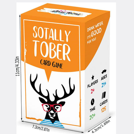 Sotally Tober Drinking Game Full English Adult Drinking Game Card Game.