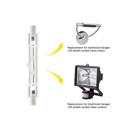 R7s 118mm 200W 230V Halogen Lamps Dimmable 5-Pack Compatible with MGF 200W.