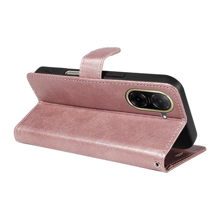 Xiaomi Redmi A5 4G PU Leather Wallet Case Compatible with SKALO MGF Pink Gold.