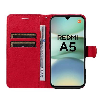 SKALO Xiaomi Redmi A5 4G PU Leather Wallet Case Compatible with Xiaomi Redmi A5.