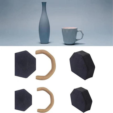 Ceramic Mug Handle Molds 12pcs, Easy to Use Mug Handle Shaper Tool Compatible with MGF.