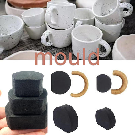 Ceramic Mug Handle Molds 12pcs, Easy to Use Mug Handle Shaper Tool Compatible with MGF.