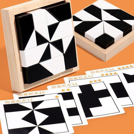 Hidden Block Puzzle Puzzle Toys Wooden Puzzle C.