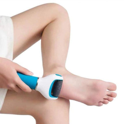 Electric foot file + 5 blue rolls.