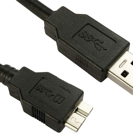 USB 3.0 Cable WD Seagate Toshiba Samsung PortablCompatible with e Hard Drives, A to Micro-B Cable 1m.