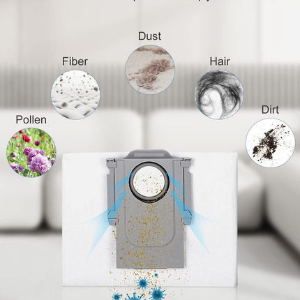Suitable for Roborock S8 S8 Pro Ultra S7 MaxV Ultra S7 Pro Ultra Q7 Robot Vacuum Cleaner Bags 10 pcs compatible.