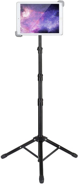 Height Adjustable 360° Rotating iPad Floor Stand Holder Mount.