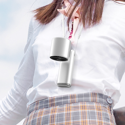 Portable Fan Handheld Mini Turbo Fan Battery ， High Speed Powerful Ice Cooling 5 Speed Adjustable Rechargeable Personal Fans for Beach Camping Travel Working （Cherry Blossom Pink）.
