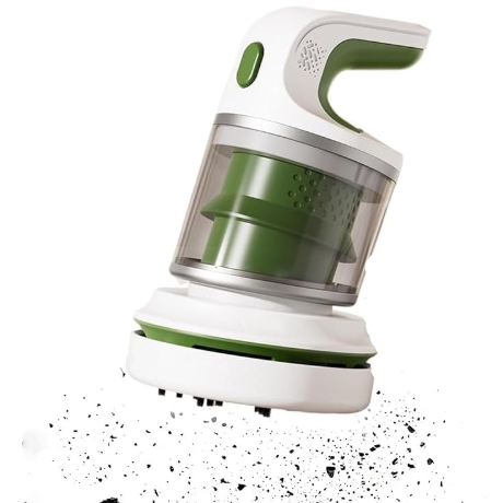 Desk Vacuum Cleaner, Type-c Rechargeable Mini Vacuum Cleaner - Cordless Desk with Flat Nozzle & Brush Attachment | for Keyboard Crumbs, Pet Hair, Paper Scraps （green）.