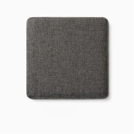 Square bar stool cushion with ties, breathable and non-slip square chair pad, 28*28*3.5 cm memory foam children's stool cushion (dark gray).