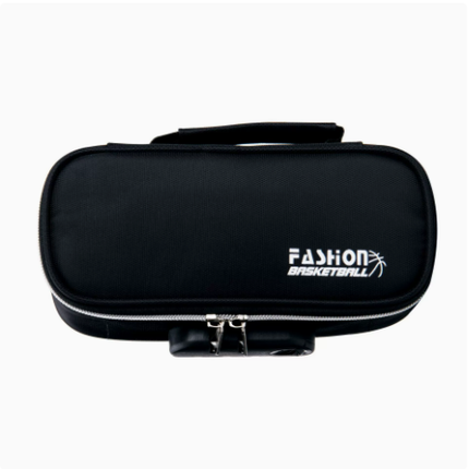 Large Capacity Pencil Case with 4 Compartments Canvas Pen Pouches Multilayer Pen Organizers Bag Oxford Fabric Pencil(black).
