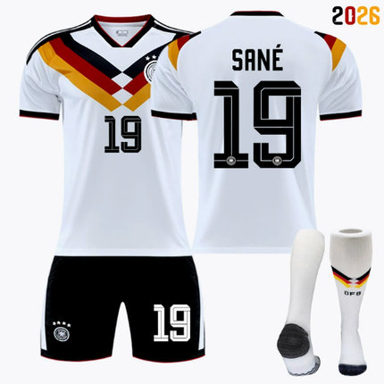 2026 FIFA World Cup Germany Home Football Jersey #Manuel Neuer #Joshua Kimmich, #Kai Havertz, #Toni Kroos, #Jamal Musiala, #Nick Woltemade, #Thomas Müller, #Florian Wirtz, #Leroy Sané Fan Version Football Jersey Children/Adult Sizes Breathable Fabric(Lero.