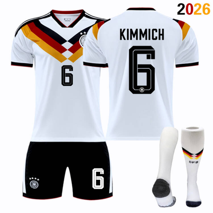 2026 FIFA World Cup Germany Home Football Jersey #Manuel Neuer #Joshua Kimmich, #Kai Havertz, #Toni Kroos, #Jamal Musiala, #Nick Woltemade, #Thomas Müller, #Florian Wirtz, #Leroy Sané Fan Version Football Jersey Children/Adult Sizes Breathable Fabric(Lero.