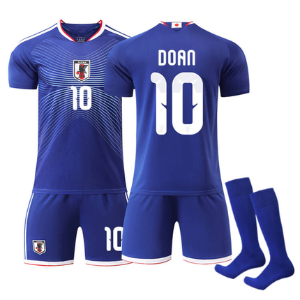 2026 FIFA World Cup Japan Home Jersey – #6 Wataru Endo, #7 Kaoru Mitoma, #8 Takumi Minamino, #9 Ayase Ueda, #10 Ritsu Doan, #14 Junya Ito, #20 Takefusa Kubo, #22 Takehiro Tomiyasu, Children/Adult Sizes, Breathable Fabric(Takehiro Tomiyasu + SizeXXXL).