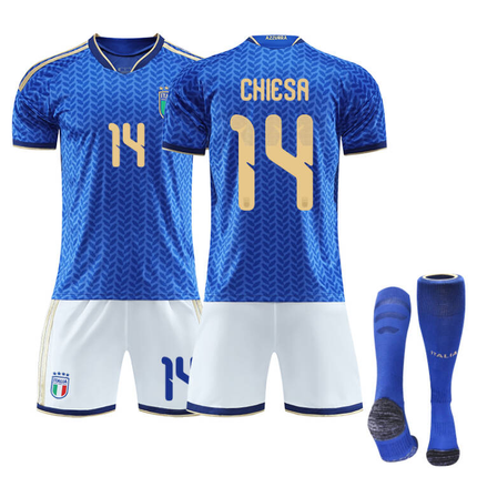 2026 FIFA World Cup Italy Home Jersey – #1 DONNARUMMA, #3 DIMARCO, #8 TONALI, #10 R.BAGGIO, #14 CHIESA, #18 BARELLA, Children/Adult Sizes, Breathable Fabric(BARELLA + SizeXXXL).