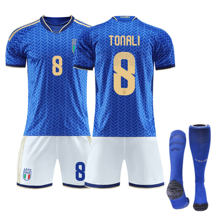 2026 FIFA World Cup Italy Home Jersey – #1 DONNARUMMA, #3 DIMARCO, #8 TONALI, #10 R.BAGGIO, #14 CHIESA, #18 BARELLA, Children/Adult Sizes, Breathable Fabric(BARELLA + SizeXXXL).