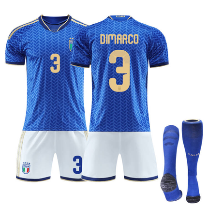 2026 FIFA World Cup Italy Home Jersey – #1 DONNARUMMA, #3 DIMARCO, #8 TONALI, #10 R.BAGGIO, #14 CHIESA, #18 BARELLA, Children/Adult Sizes, Breathable Fabric(BARELLA + SizeXXXL).