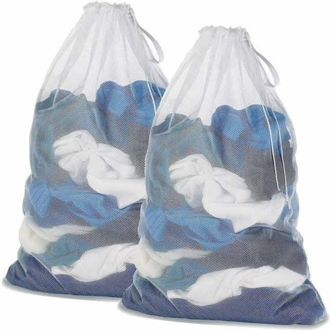 Laundry Bags, Laundry Net Laundry Bags To Protect Machine Washable Clothes - 2 pcs Set - White.