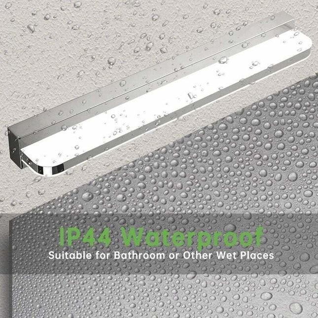 LED Mirror Light 7W 42Cm Cool White, Bathroom Mirror Light Ip44 Waterproof 6000K 600Lm, Acrylic Modern LED Wall Lamp.