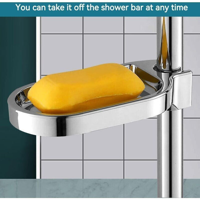 Shower Shelf No Drilling, Soap Holder For Shower Bar For Bathroom（Installation Hole Diameter 25Mm）.