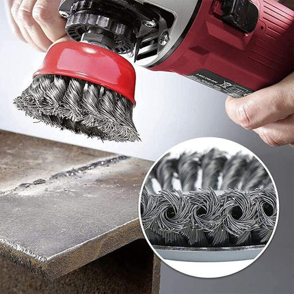 4 pcs Set Conical Brushes, Grinders, Wire Brush, Twisted Cup Brush, Sanding Brushes For Angle Grinder, Corrosion.