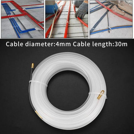 Electrical Wire Puller Nylon Needle With Flexible Guide Head, Pulling Eyelet Cable Pulling Aid, Empty Conduits Ø4 Mm,.