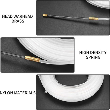 Electrical Wire Puller Nylon Needle With Flexible Guide Head, Pulling Eyelet Cable Pulling Aid, Empty Conduits Ø4 Mm,.
